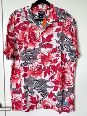 NEW Superdry Japanese Heritage Hawaiian Shirt by Pagong Design Men’s Size XL
